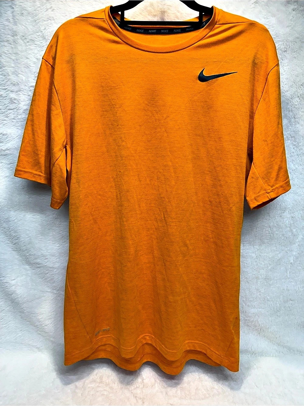 Nike Dri-FIT Athletic Tee in Orange Large